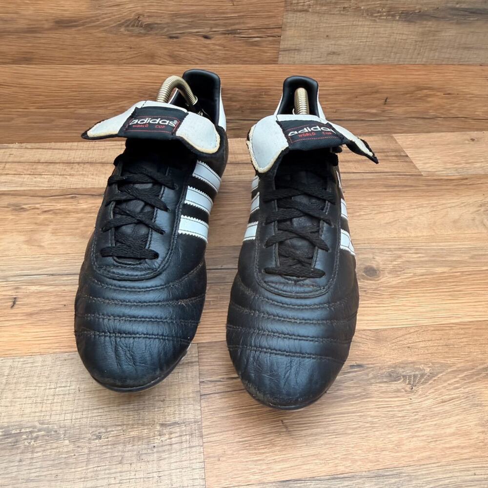 Adidas men size 10 black World Cup SG 2009 Germany Football Boots Soccer Cleats - Picture 3 of 10